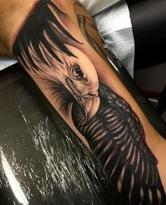 portrait eagle tattoo design
