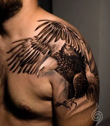 arm eagle tattoo design
