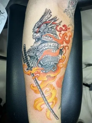 Samurai Japanese Katana Tattoo Meaning