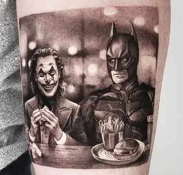 joker batman tattoo 2 joker batman tattoo realistic