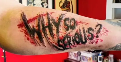 joker with quotes tattoos 2 joker with quotes tattoos