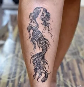 custom mermaid tattoo design