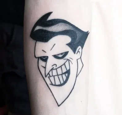 minimal joker tattoo 2 minimal joker tattoo