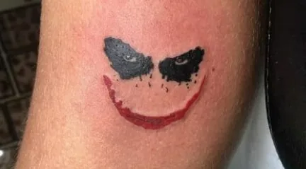 minimal joker tattoo minimal joker tattoo