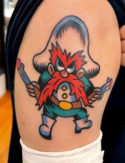 neo traditional yosemite sam tattoo neo traditional yosemite sam tattoo