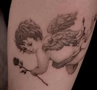 renissance cherub tattoo