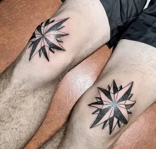russian star tattoo idea 2 knee russian star tattoo idea