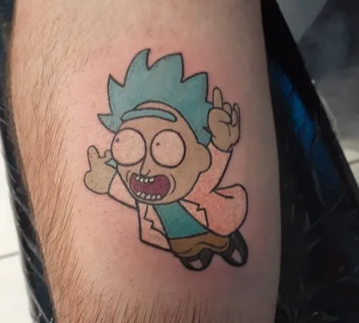 tiny rick tattoo