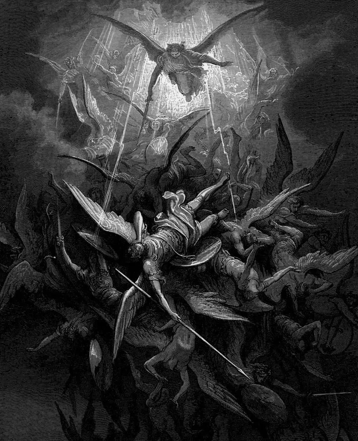 tribute to literature fallen angel tattoo