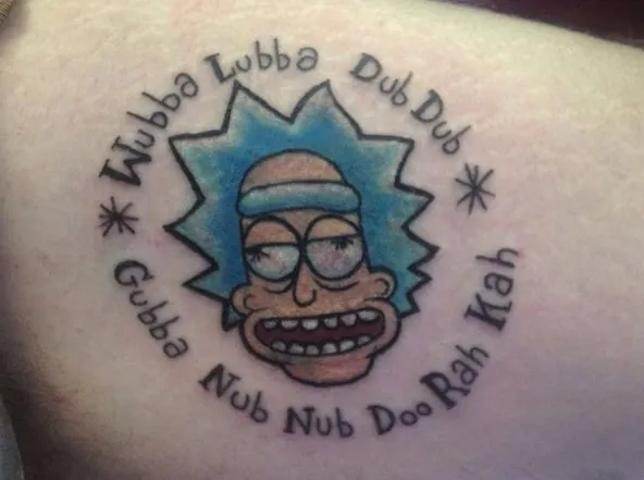 wubba lubba dub dub tattoo