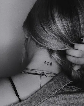 444 Tattoo Design Idea