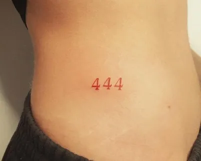 side 444 Tattoo Design Idea