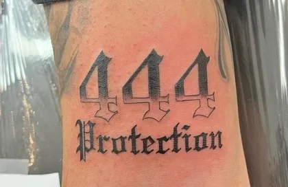 quote 444 Tattoo Design Idea