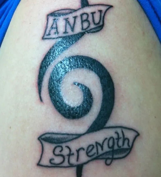 words with Anbu Tattoo Design Idea
