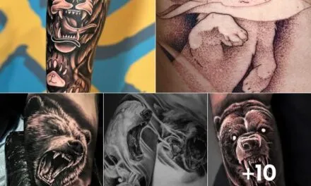 Meaning of Bear Tattoos for Men|Popular Papa Bear Tattoo Designs for Men