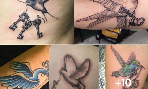 Bird with Keys Tattoo Meaning & Ideas