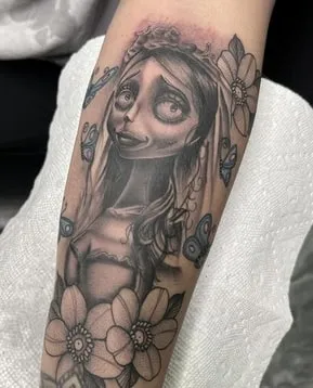 Emily from Corpse Bride Tattoo