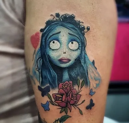 color Emily from Corpse Bride Tattoo