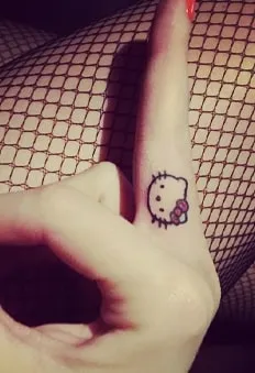Katy Perry Hello Kitty Tattoo
