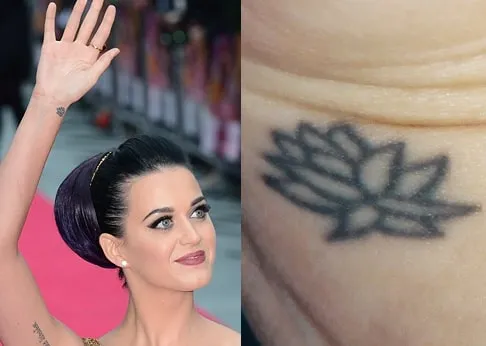 Katy Perry Lotus Tattoo