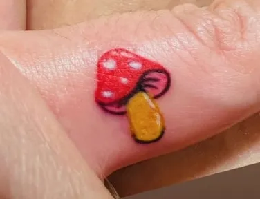 Katy Perry Mushroom Tattoo