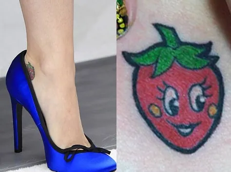 Katy Perry Strawberry Tattoo