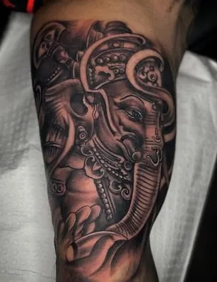 intricate Ganesha Tattoo Design