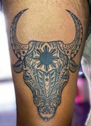 Tribal Bull Skull Tattoo Tribal Bull Skull Tattoo