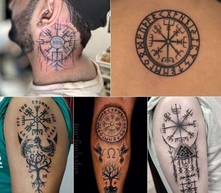 Vegvisir Tattoo Designs and Symbolism