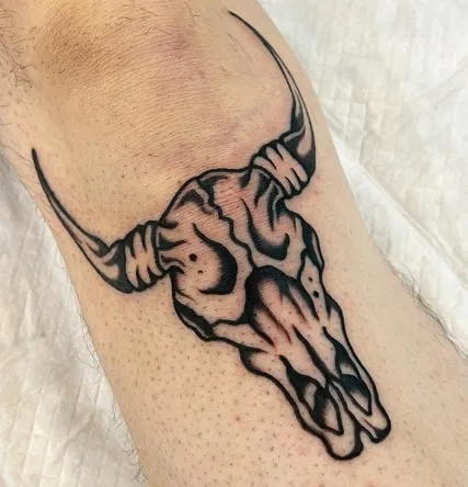 Western Bull Skull Tattoo Western Bull Skull Tattoo