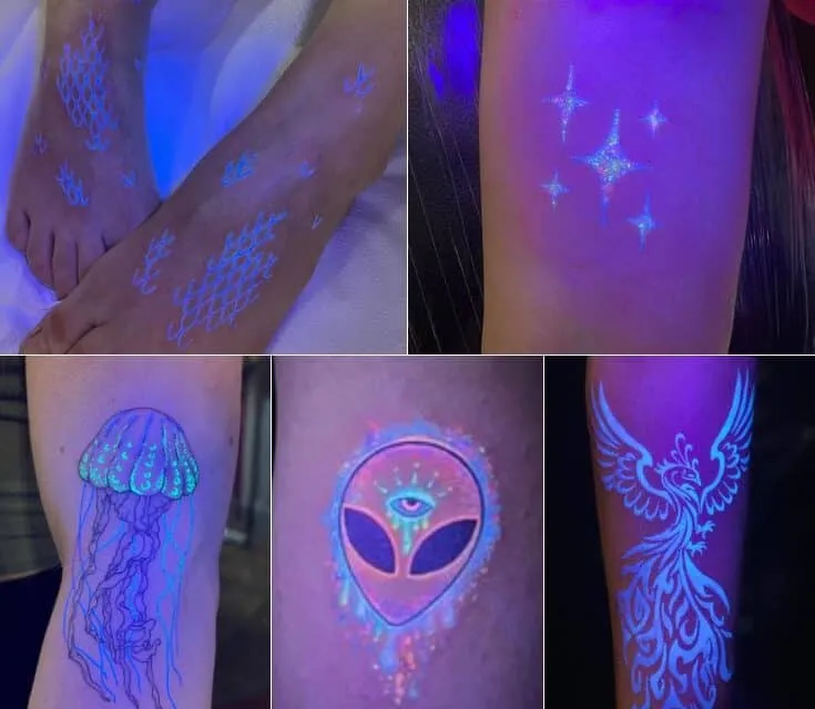 What is an Invisible Tattoo? Trending UV Tattoo Design Ideas