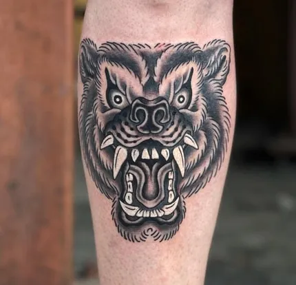 bear tattoo for men design 1 abstract bear tattoo for men design