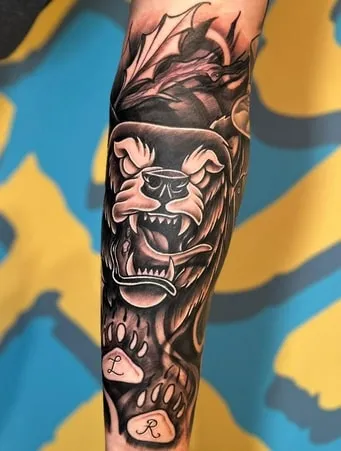 bear tattoo for men design 7 abstract 2 bear tattoo for men design