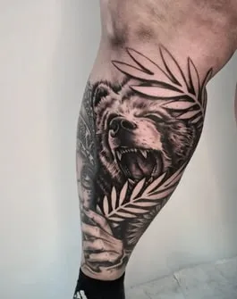 bear tattoo for men design 8 forest bear tattoo for men design