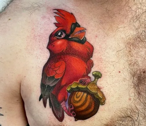 cardinal tattoo design 5 chest cardinal tattoo design