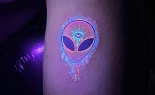 invisible tattoo design 3 alien invisible tattoo design