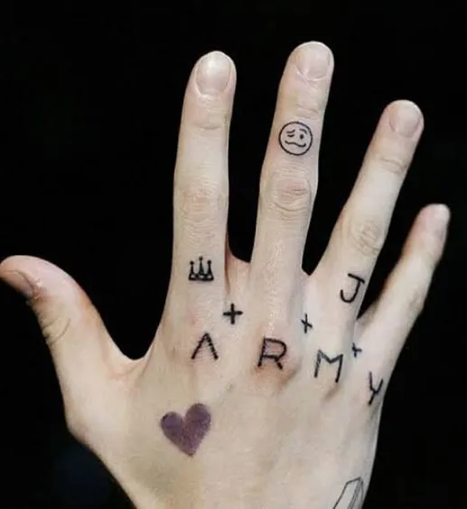 jungkooks army tattoo