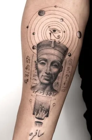 nefertiti tattoo design 5 geometric nefertiti tattoo design