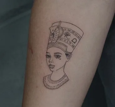 nefertiti tattoo design 6 minimal nefertiti tattoo design