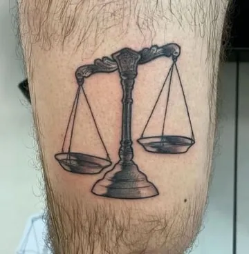scales of justice virgo tattoo
