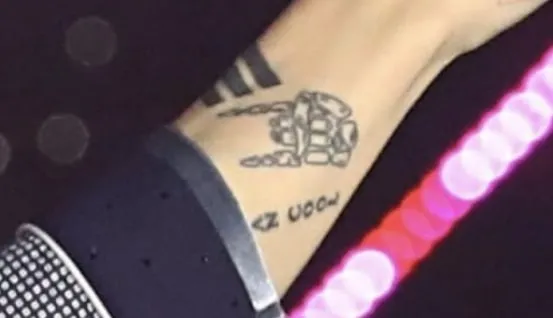 skeleton hand tattoo