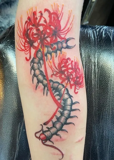 tokyo ghoul centipede tattoo design 1