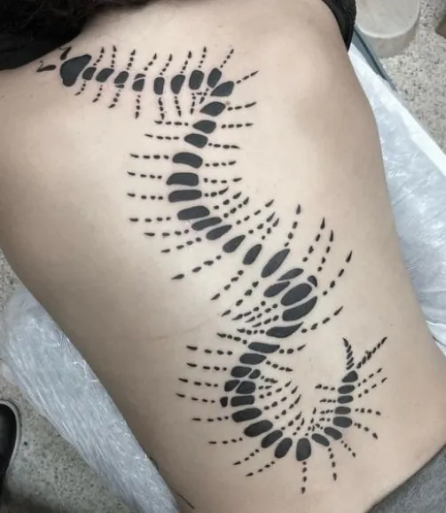 tokyo ghoul centipede tattoo design 2