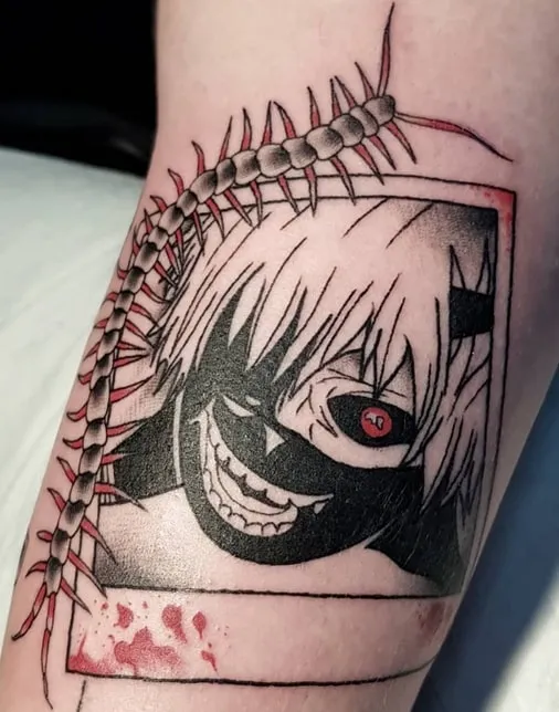 tokyo ghoul centipede tattoo design 3