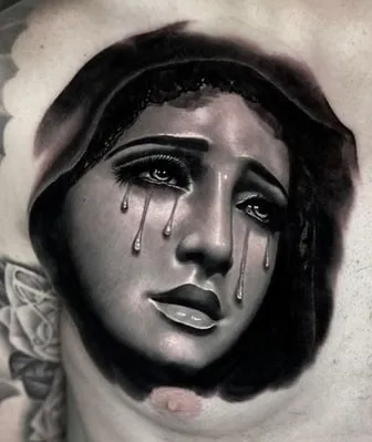 virgin mary tattoo design idea
