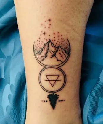 virgo mountain tatoo