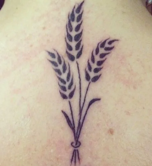 wheat braid virgo tattoo
