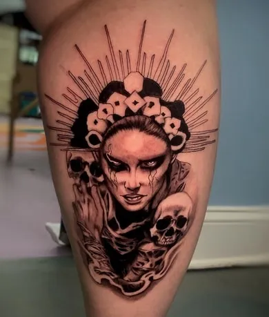 la llorona tattoo design 2 la llorona tattoo design leg