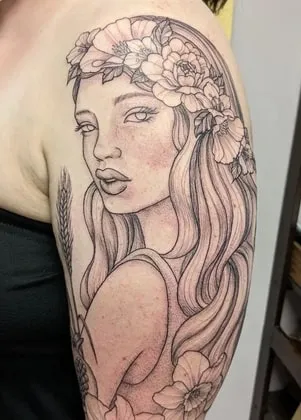 persephone tattoo design idea 3 minimal persephone tattoo design idea