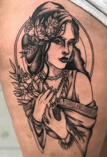 persephone tattoo design idea 4 black persephone tattoo design idea